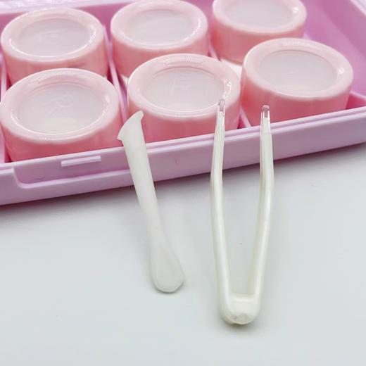 新款简约多付装马卡龙色美瞳盒隐形眼镜盒收纳盒双联盒9910 商品图6