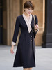 西装连衣裙高级感气质黑色拼接大摆中长裙子 商品缩略图1