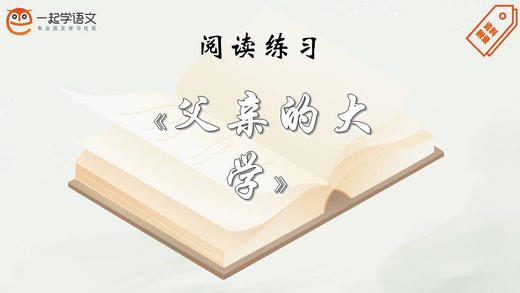 阅读练习：《父亲的大学》 商品图0