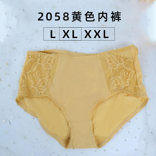 2058P-黑色/粉色/黄色内裤 商品图1