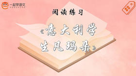 阅读练习：《意大利学生凡玛朵》