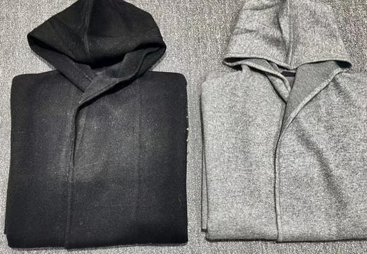 连帽大衣 黑色 灰色  自己备注号码颜色 商品图5