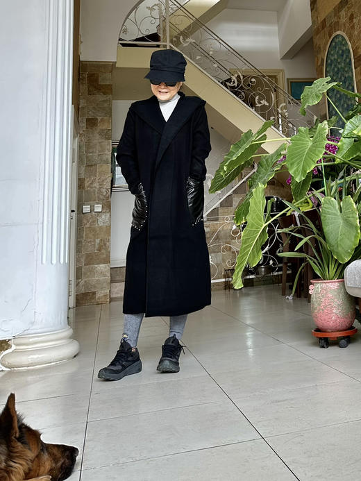 连帽大衣 黑色 灰色  自己备注号码颜色 商品图2