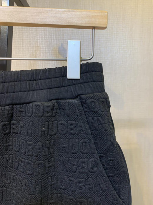 【显瘦立体浮雕】针丝缘春新款立体字母AB面显瘦运动休闲长裤3905 商品图2