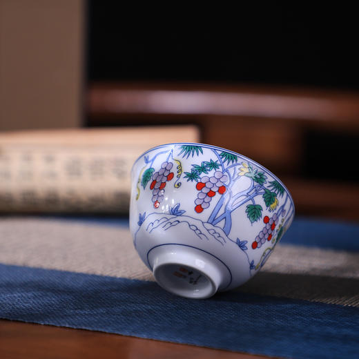 百岁瓷王、瓷坛泰斗、当代陶瓷王锡良老先生的绝唱——五福国.宝杯 商品图6