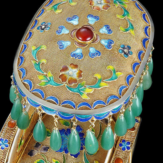 子佩集990银【富贵琳琅花丝小拉车】摆件【YZBBJ001】2303 商品图5