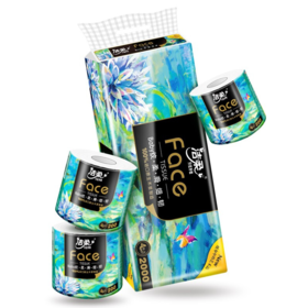 【亚欧超市】洁柔油画风有芯短棒卫生纸200g*10卷/提
