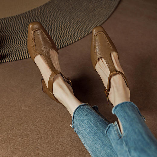 夏季新款，真皮包头凉鞋BXJ-805-1 商品图0