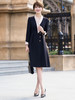 西装连衣裙高级感气质黑色拼接大摆中长裙子 商品缩略图0