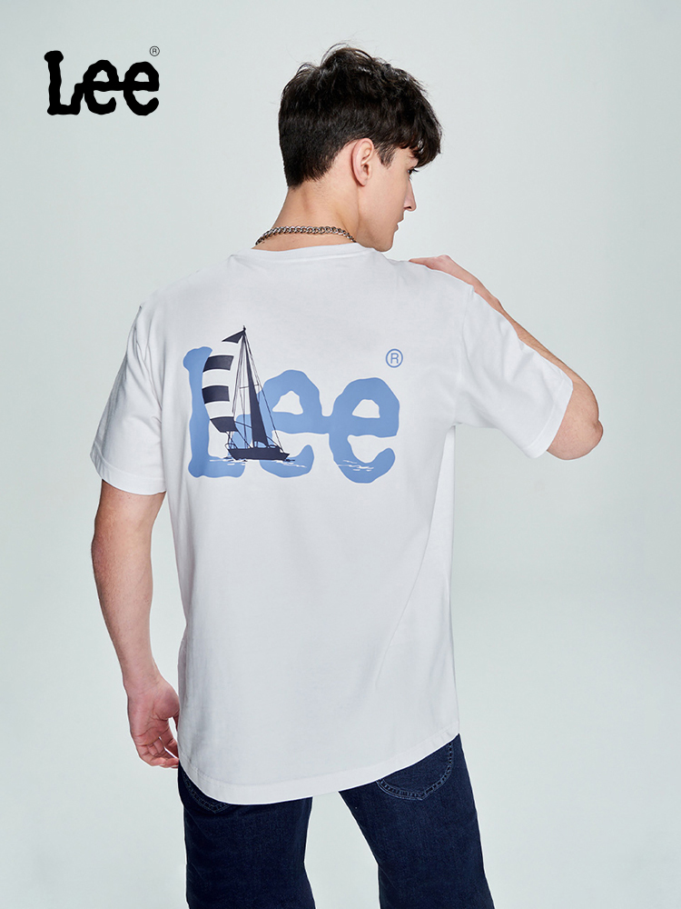 LEE 新品舒适版印花圆领多色男短袖T恤LMT0045373RX
