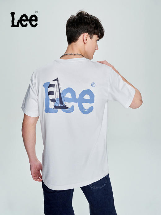 LEE 新品舒适版印花圆领多色男短袖T恤LMT0045373RX 商品图0