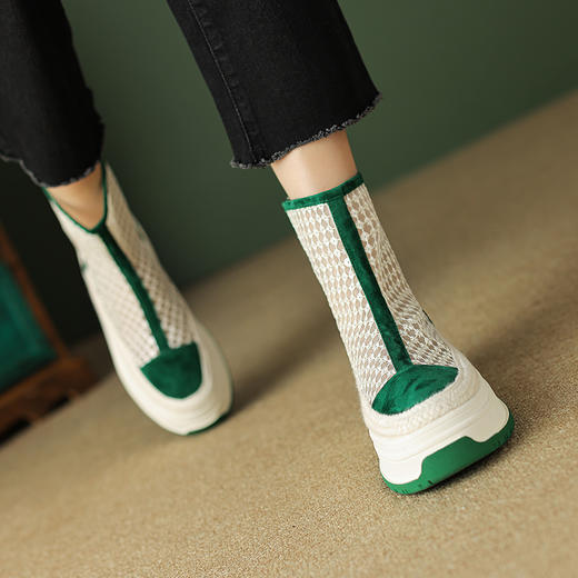 爆款百搭，休闲时尚网靴TYM-0928 商品图5