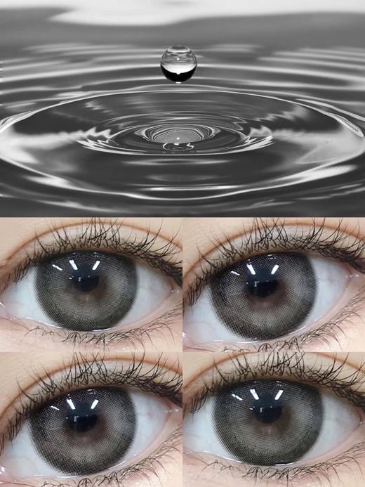 ❥【盒装若瞳新款0~800度】水滴光晕14.5年抛大直径美瞳近视隐形眼镜 商品图0