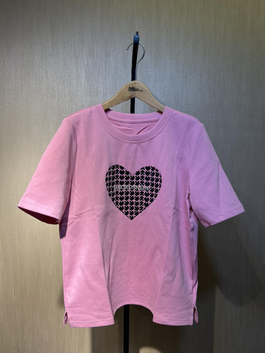 针丝缘春新款印花爱心刺绣字母宽松潮牌运动休闲衫T恤4179 商品图11