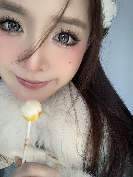 ❥【盒装若瞳新款0~800度】反叛黑灰14.5年抛大直径美瞳近视隐形眼镜 商品图3