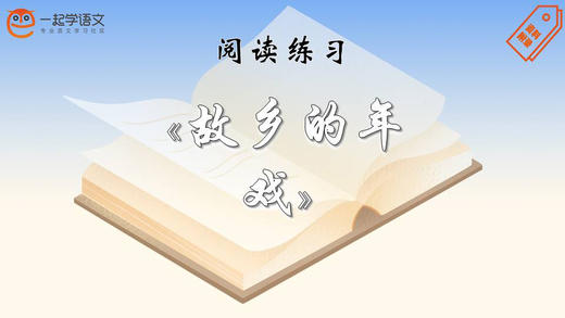 阅读练习：《故乡的年戏》 商品图0