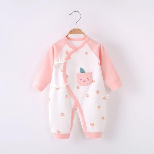 婴儿纯棉连体衣宝宝哈衣和尚服出生婴儿睡衣无骨棉四季款 商品图11