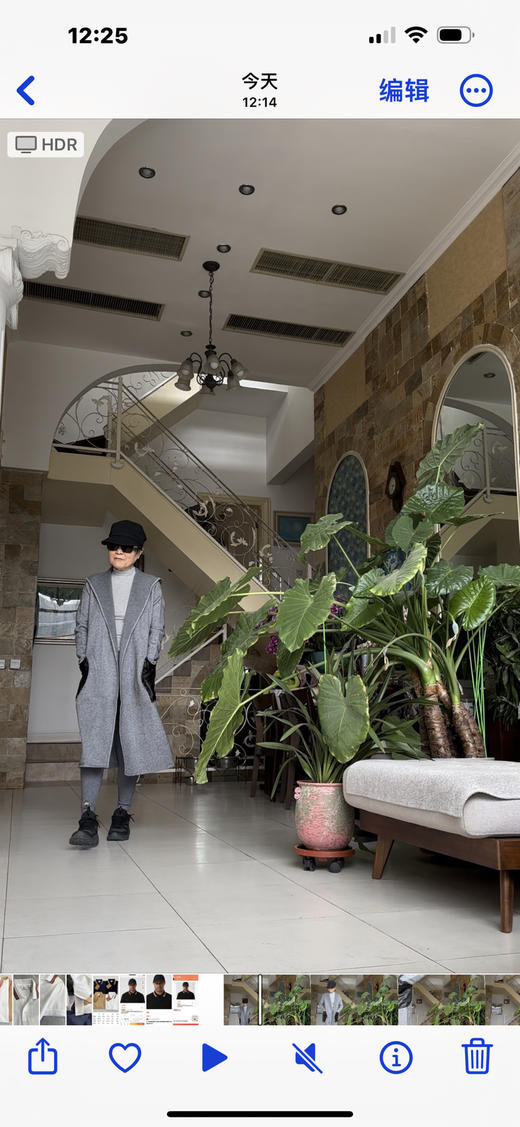 连帽大衣 黑色 灰色  自己备注号码颜色 商品图3