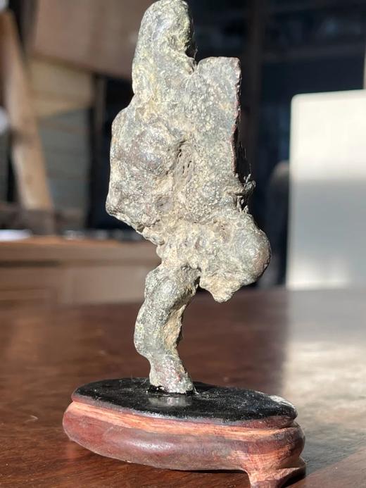 青铜溶浆凝块山子老摆件，顺丰包邮 商品图11
