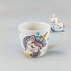 泰国进口儿童陶瓷餐具卡通立体独角兽水杯马克杯饭碗盘 商品缩略图4