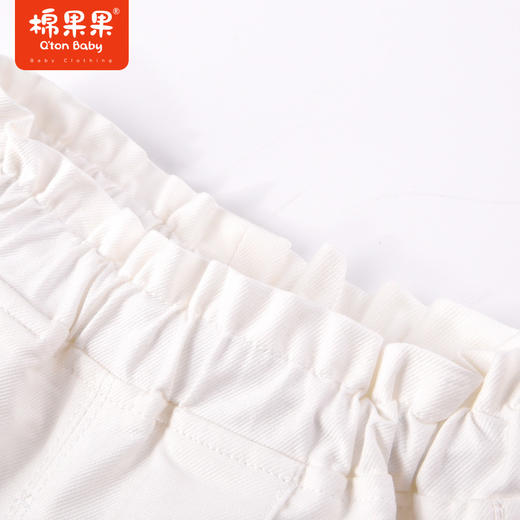 棉果果夏季新品女童女宝梭织阔腿短裤裤子M222203223228 商品图3