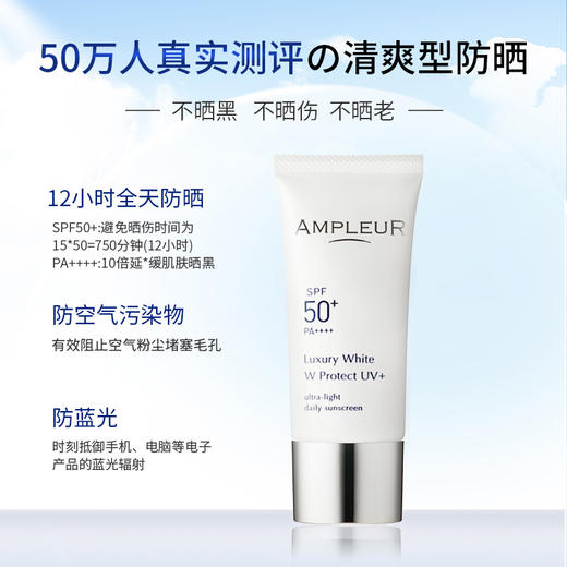 AMPLEUR小白伞防晒霜面部全身四季防紫外线蓝光清爽隔离30g 商品图2