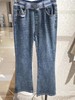 3楼康尼威舂款微喇休闲牛仔裤兰色货号A38613 商品缩略图0