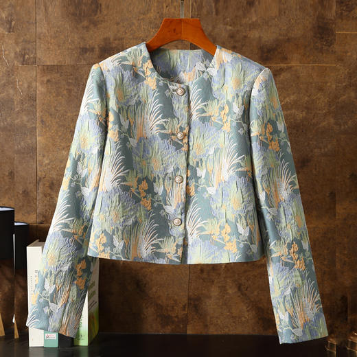 春秋装办公新款职业裙套装，感气质圆领小外套两件套ZSM-230324 商品图2