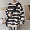 【GZ】无忧购日系条纹圆领潮流情侣长袖T恤打底衫23085-22003（截单后7天发货）25年清仓捡漏 商品缩略图3