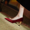 复古细跟婚鞋，法式高跟鞋HBP-1382 商品缩略图1