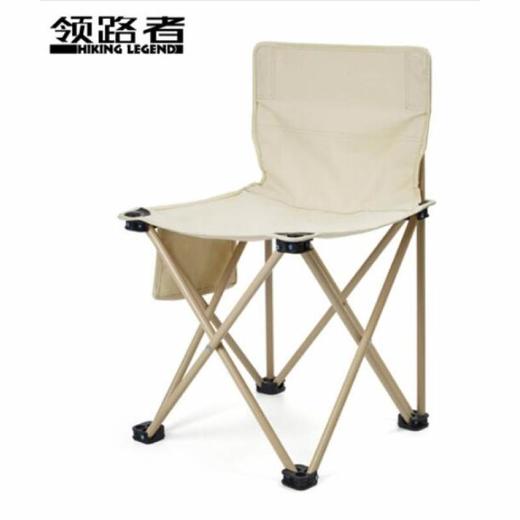 领路者 户外折叠椅野外自驾游钓鱼椅沙滩椅 180522米白色 商品图0