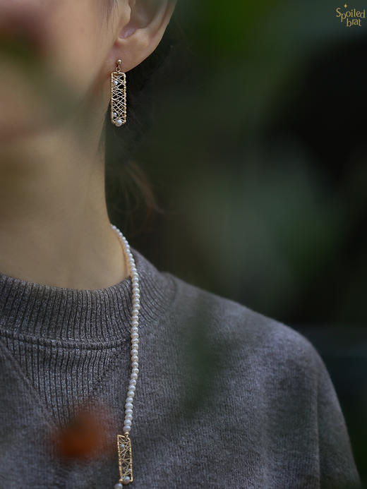 SpoiledBrat Jewelry光影系列 珍珠耳环 商品图1