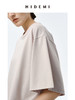 HIDEMI 自然棉系列廓形宽松短袖T恤 白色/深灰/豆乳色/巧克力色 商品缩略图9