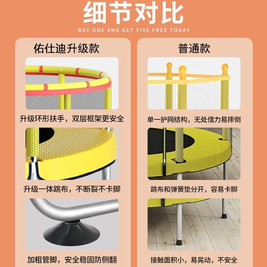 儿童蹦蹦床弹跳跳床小孩宝宝室内小型家用 商品图3