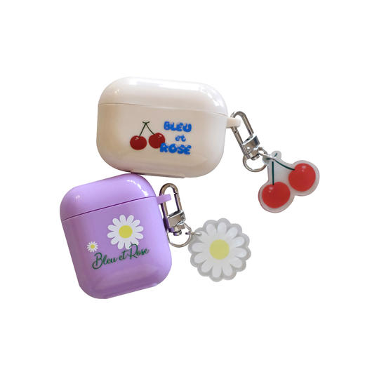 BLEU et ROSE 粉色信笺 樱桃/雏菊 AirPods耳机壳 商品图1