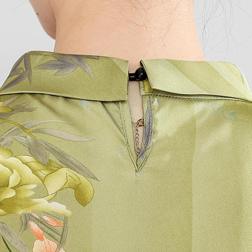 时尚修身大码印花改良旗袍连衣裙YSM-23Q02-FL 商品图3