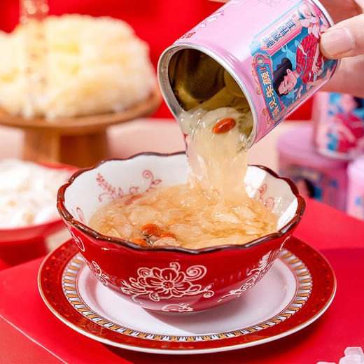 喜多多国风版 元气秘籍鲜炖银耳整箱代餐红枣枸杞10罐200g*10 商品图1