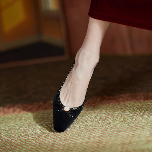 复古细跟婚鞋，法式高跟鞋HBP-1382 商品图6