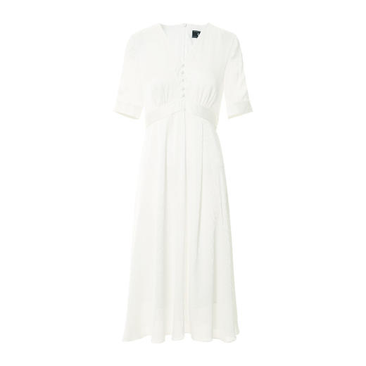 EITIE爱特爱夏季新款气质V领显瘦高腰连衣裙7007738 商品图6