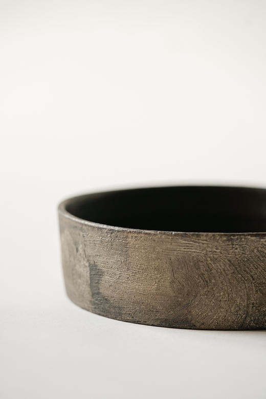 西川聪｜黑银彩铜锣钵 商品图2