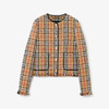 BURBERRY 巴宝莉 女士 Vintage 格纹花呢无领夹克外套 格子 8065309 A7028 商品缩略图0