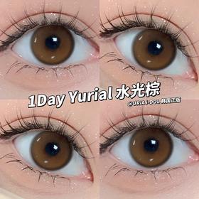 正品日抛/年抛  IDOL系列水光棕美瞳，日抛直径14.2，年抛直径14.0，着色查看详情，  韩国产