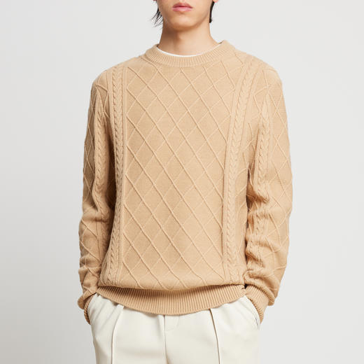 墨麦客男装2022冬季新款圆领毛衣男士休闲长袖套头针织衫男20399 商品图3