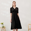 EITIE爱特爱夏季新款气质V领显瘦高腰连衣裙7007738 商品缩略图7
