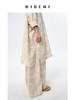 HIDEMI 艺术感色织提花水洗亚麻长款衬衫裙套装 长款衬衫裙/阔腿裤 商品缩略图11