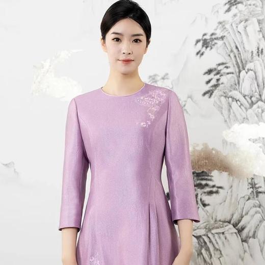 9.19南3荣萍粉紫色连衣裙 商品图1