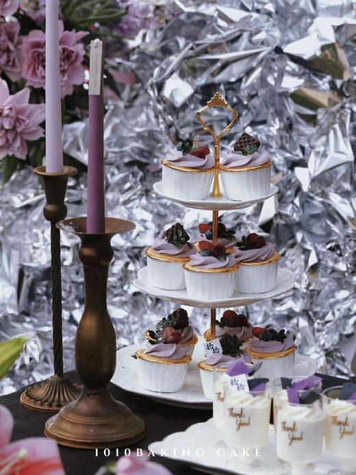 「紫黑主题·中海汤泉」户外婚礼甜品台案例 商品图2