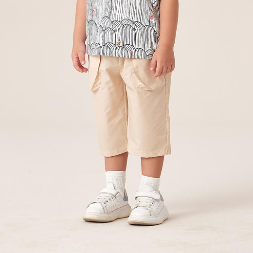 【商场同款】英氏儿童裤子夏季薄款休闲大口袋时尚洋气 商品图1