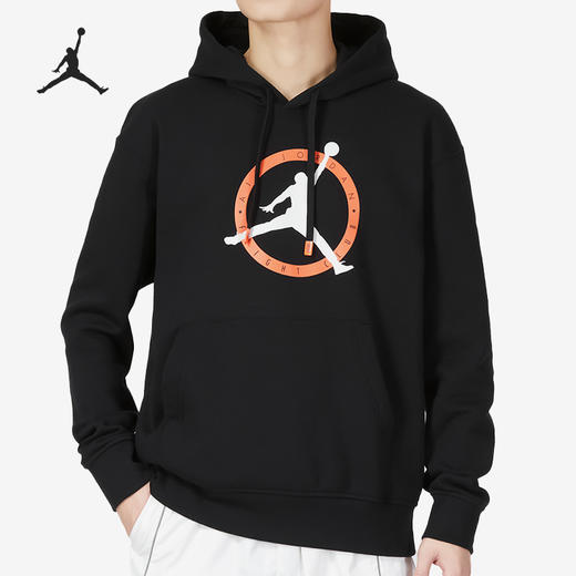 Nike/耐克新款Air Jordan男子运动印花连帽卫衣FB7051-010 商品图0