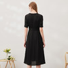 EITIE爱特爱夏季新款气质V领显瘦高腰连衣裙7007738 商品缩略图10